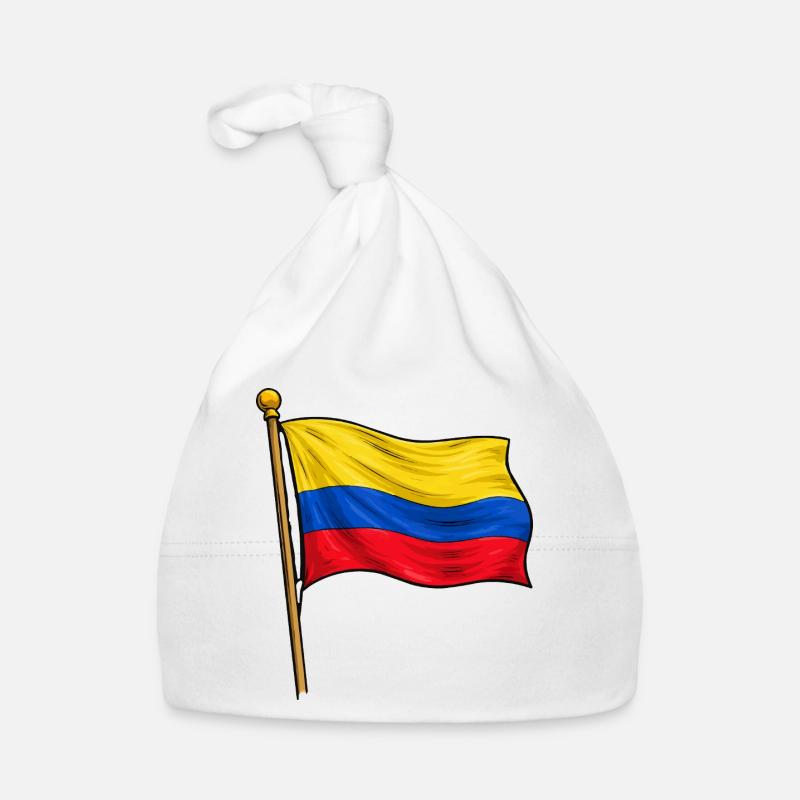 Colombia Flag Organic Baby Cap