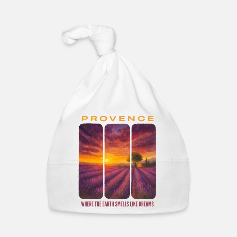 Lavendel-Provence Baby Bio-Mütze