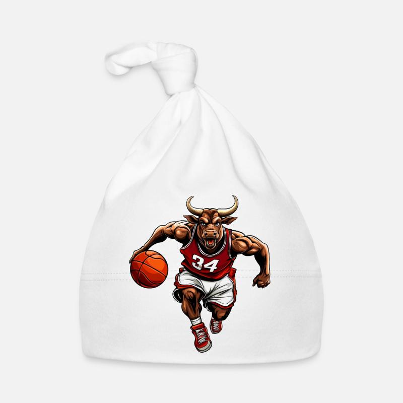 Basketball Stier Baby Bio-Mütze