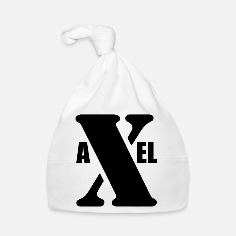 Axel – Conception du Prénom | Typographie minimale Bonnet bio Bébé