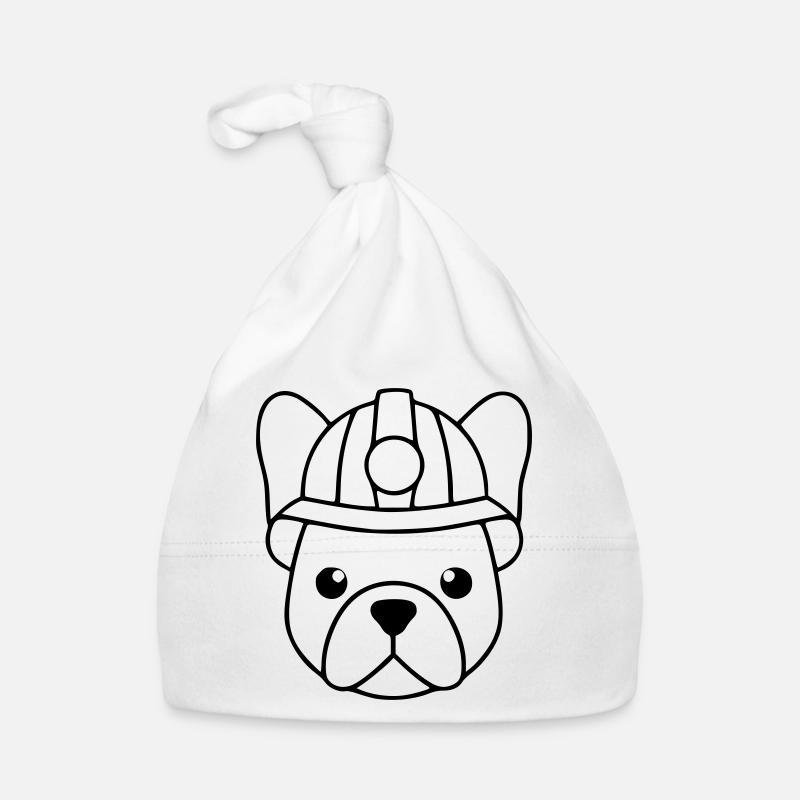 Frenchie Bergarbeiter Helm Lampe Baby Bio-Mütze