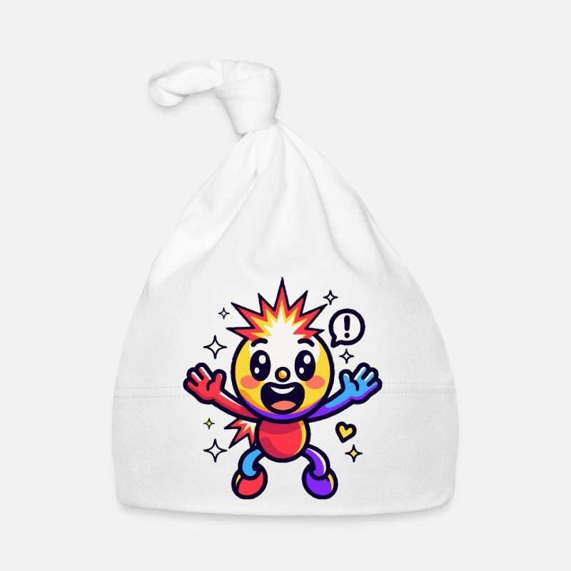 Peluchette étoile colorée Bonnet bio Bébé
