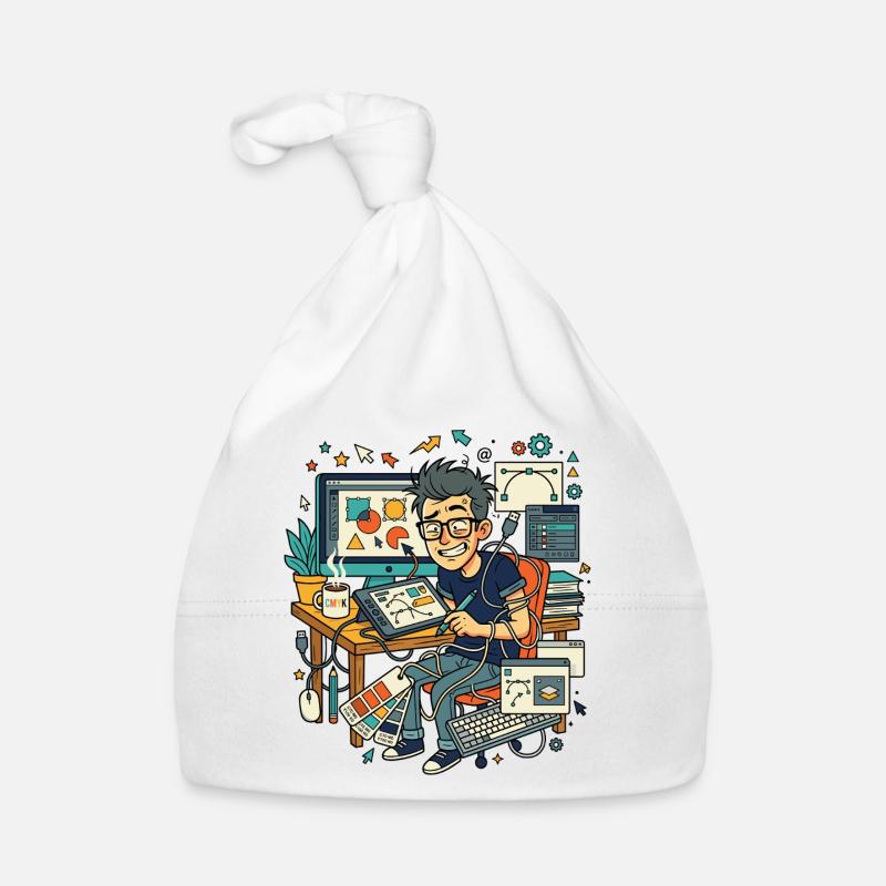 Chaos des workflows graphistes Bonnet bio Bébé