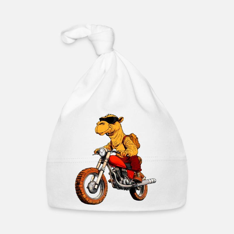 Kamel Motorradfahrer Baby Bio-Mütze