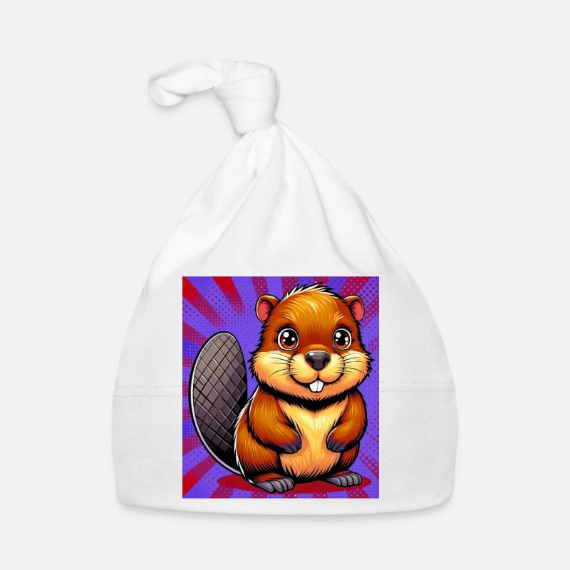 beaver Organic Baby Cap