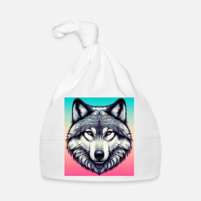 Wolf Organic Baby Cap