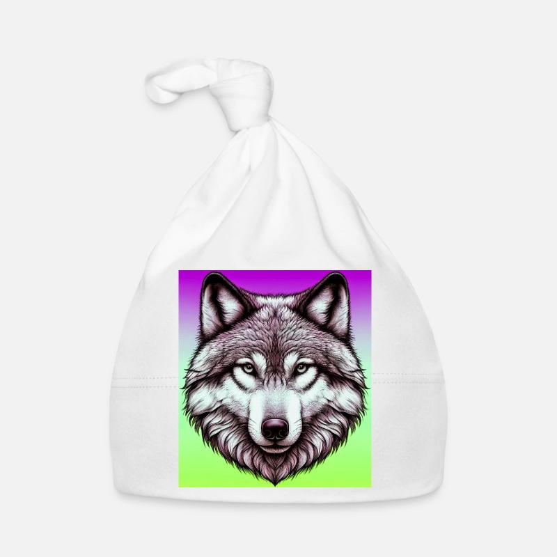 Wolf Organic Baby Cap