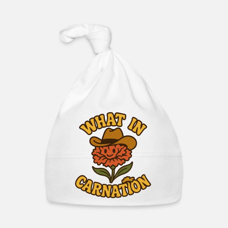 Qu’est-ce que c’est que possible dans la fleur de dessin animé œillet Bonnet bio Bébé