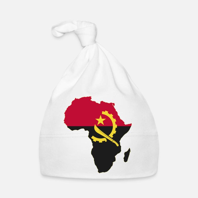 Drapeau angolais : Afrique utilisée Bonnet bio Bébé
