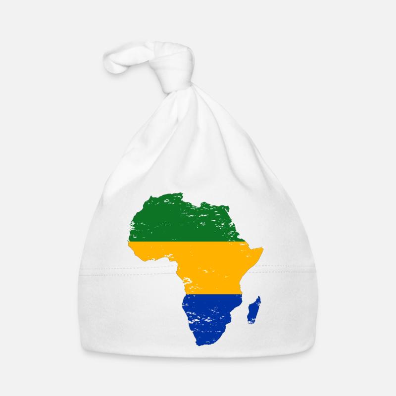 Gabon_Flagge_Afrika_used Bonnet bio Bébé
