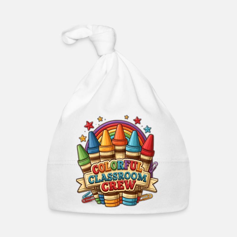 Équipe de classe colorée Bonnet bio Bébé