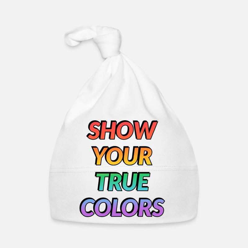 Show Your True Colors LGBT Pride Organic Baby Cap