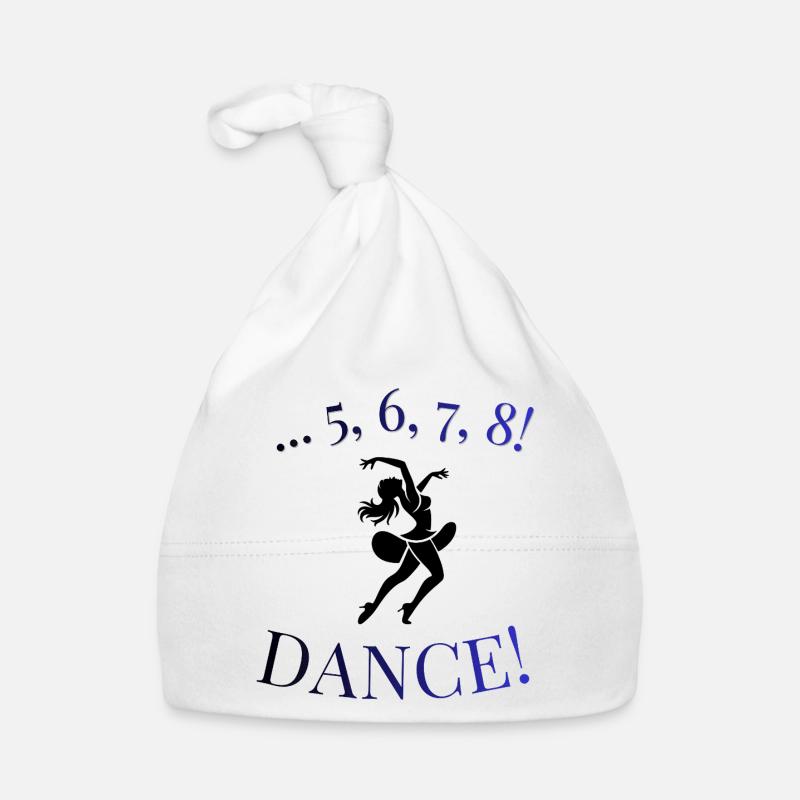 5 6 7 8 Dance! Dancer Silhouette T-Shirt Organic Baby Cap