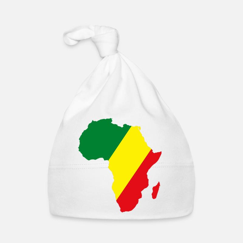 Kongo_Flagge_Afrika Bonnet bio Bébé