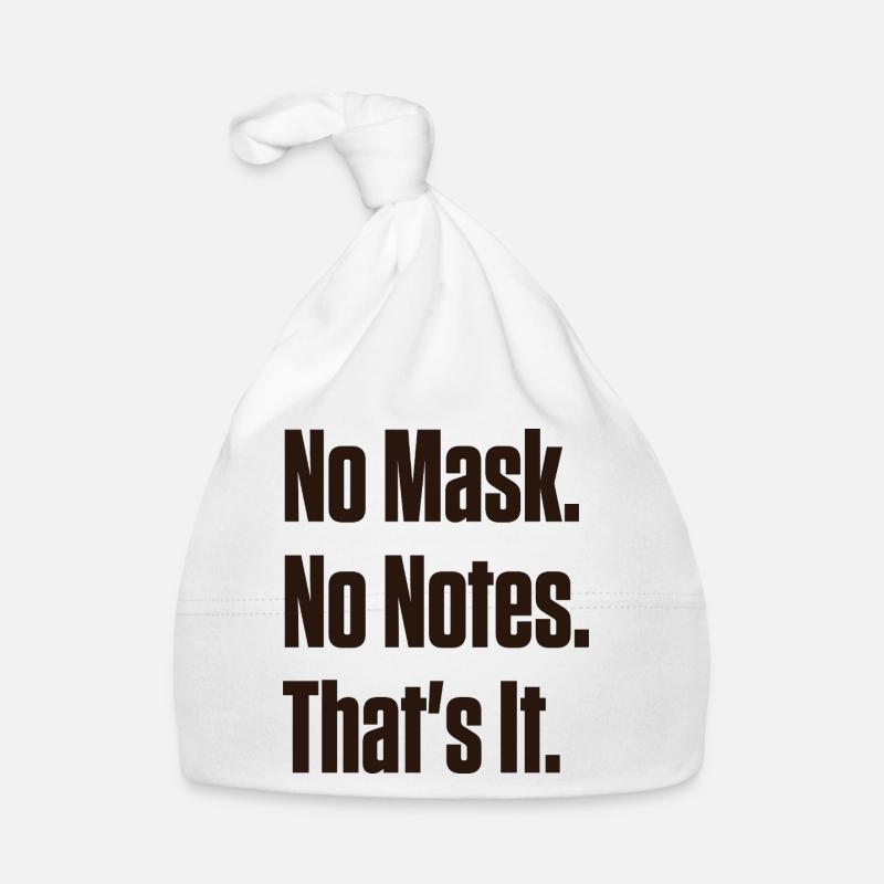 Pas de masque Pas de notes Orgueil neurodivergent Bonnet bio Bébé