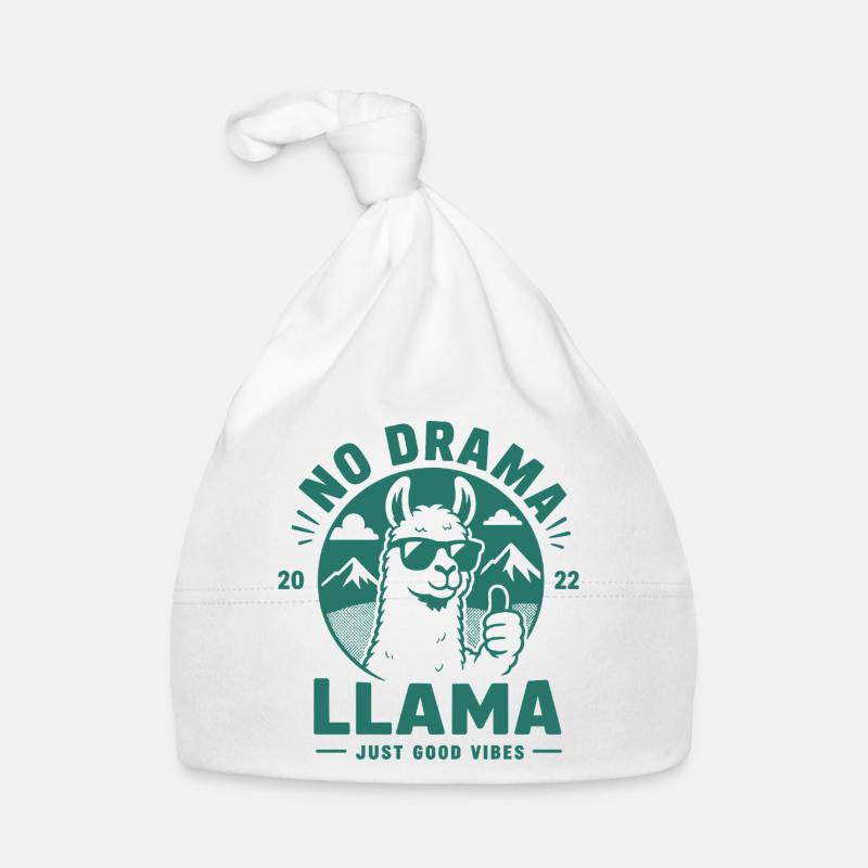 no drama llama Organic Baby Cap
