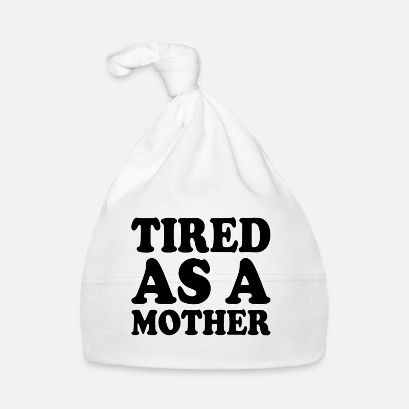 Tired as a mother Baby Bio-Mütze