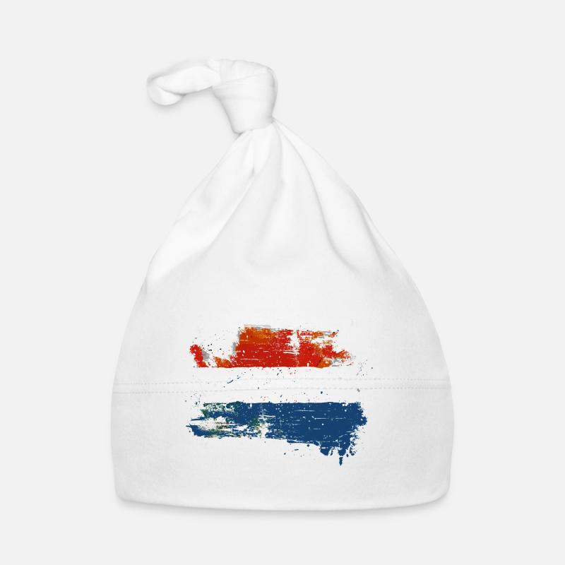 Drapeau des Pays-Bas Drapeau néerlandais des Pays-Bas Bonnet bio Bébé