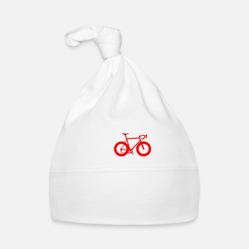 J’aime mon hobby - vélo - Bonnet bio Bébé - blanc