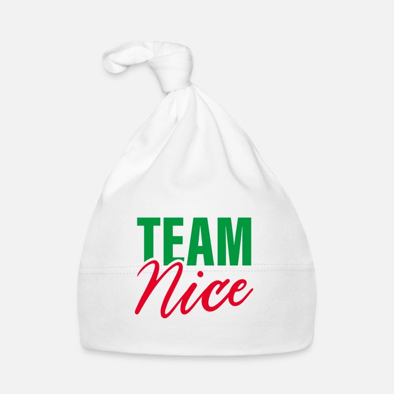 Team Nice Organic Baby Cap