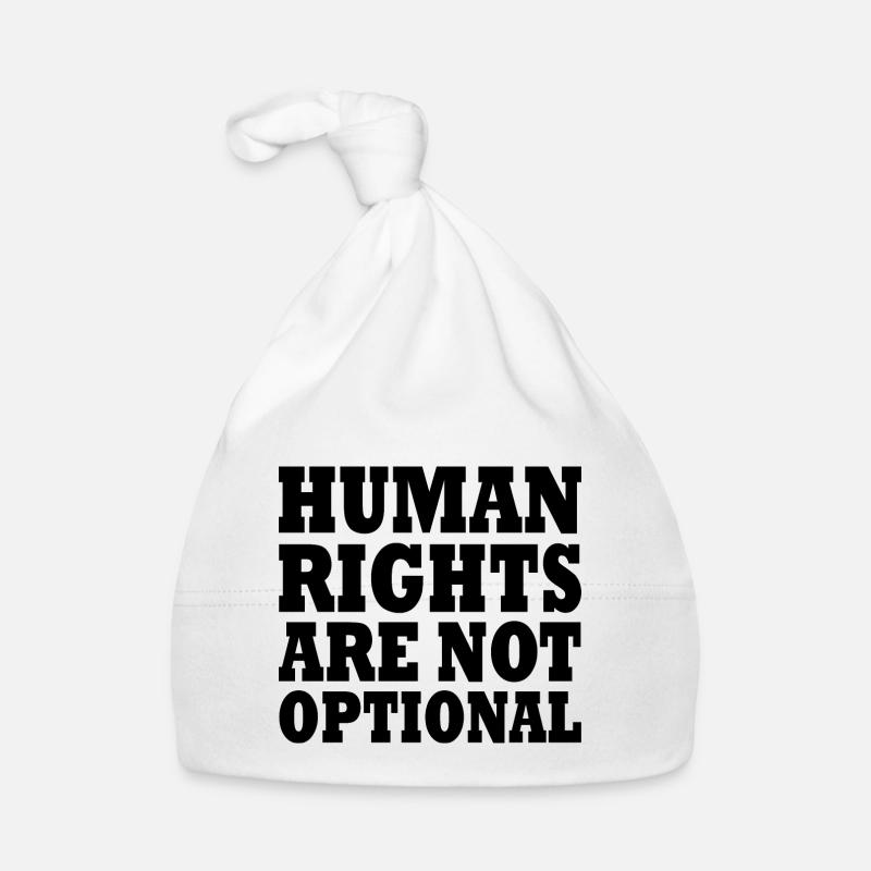 human rights are not optional Organic Baby Cap