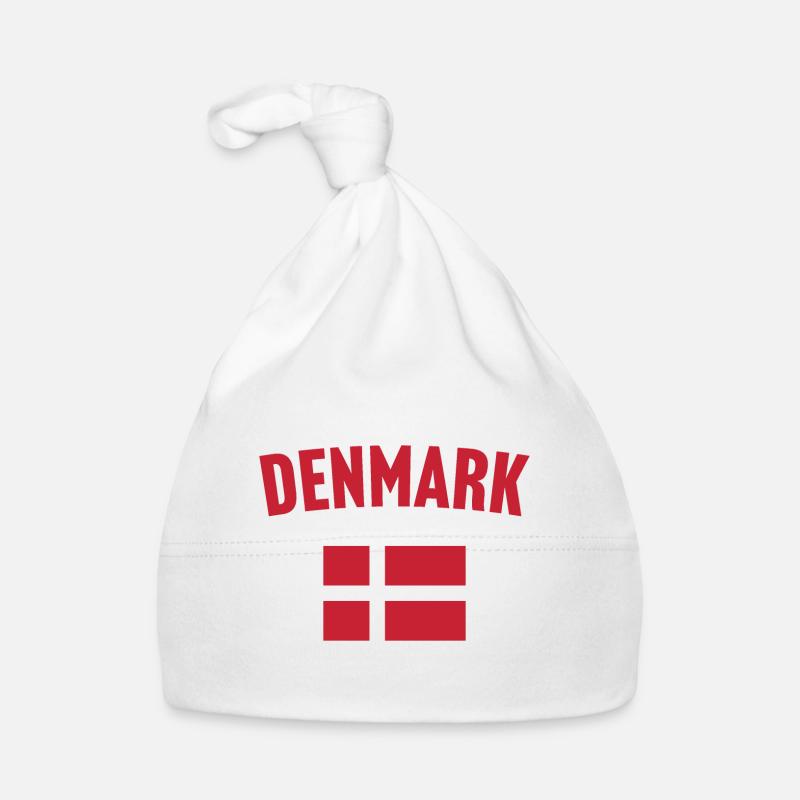 Denmark Flag Organic Baby Cap