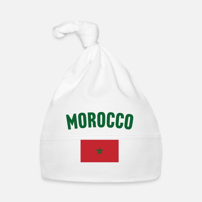 Drapeau du Maroc Bonnet bio Bébé