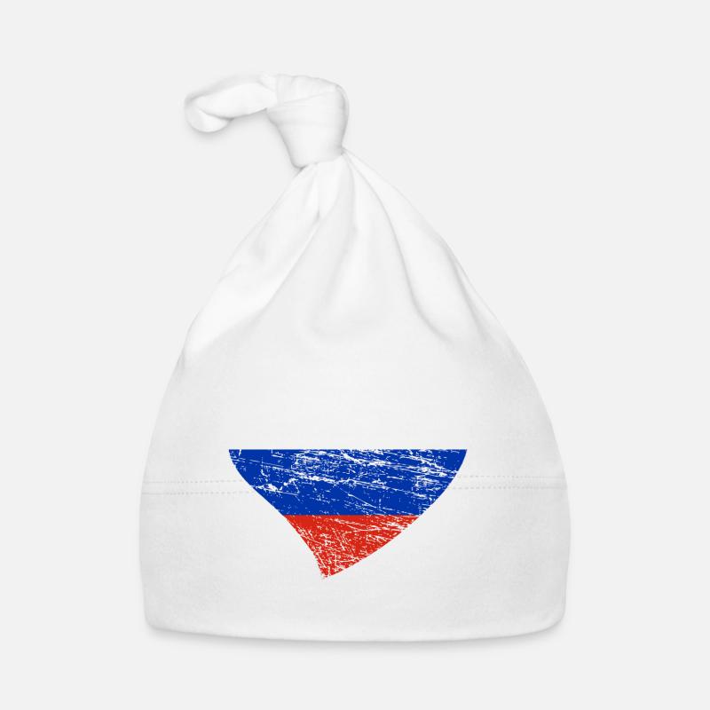 Russland Herz RUS Baby Bio-Mütze