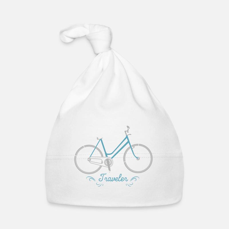 Fahrrad - Baby Bio-Mütze - Weiß