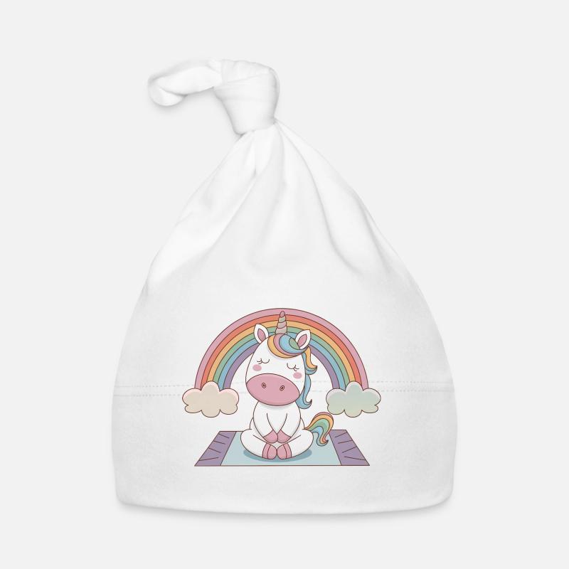 Yoga Einhorn Baby Bio-Mütze