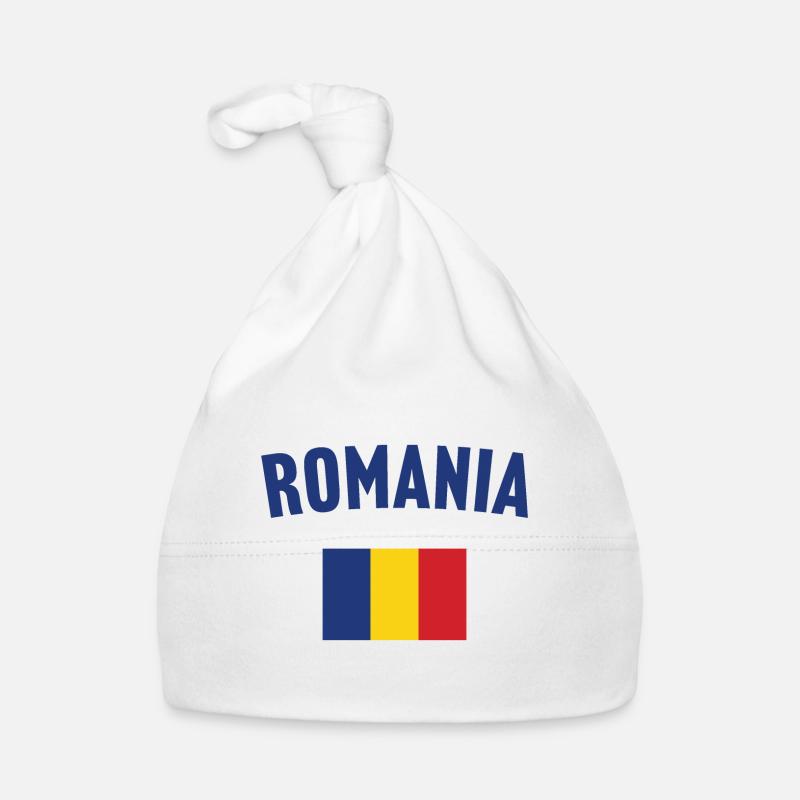 Drapeau de la Roumanie Bonnet bio Bébé