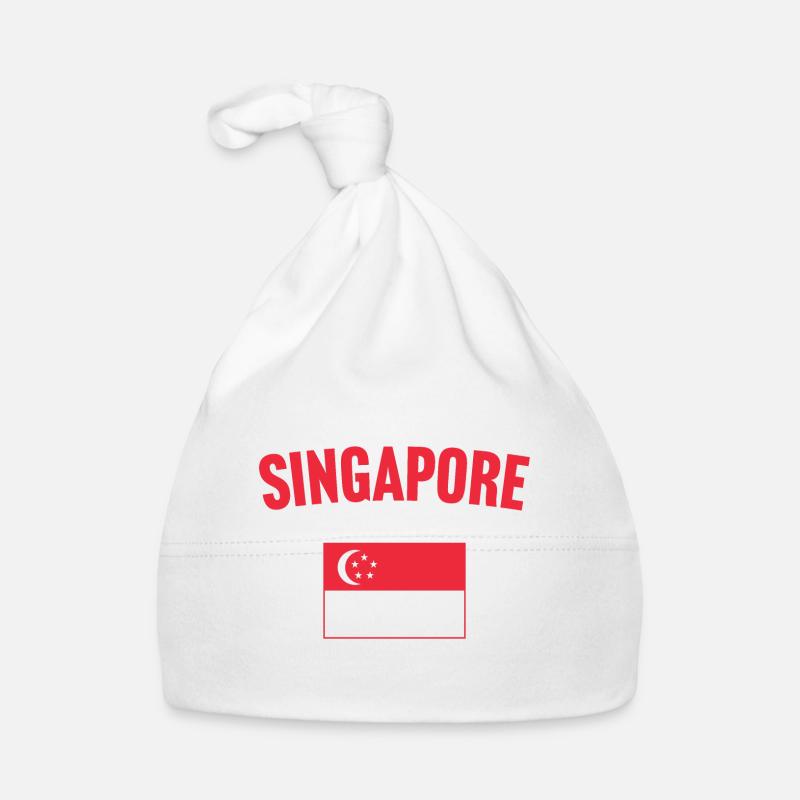 Singapur Flagge Baby Bio-Mütze