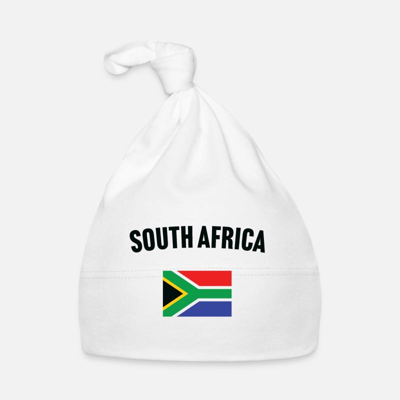 Drapeau de l’Afrique du Sud Bonnet bio Bébé