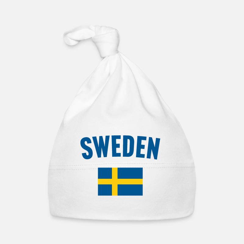 Drapeau de la Suède Bonnet bio Bébé