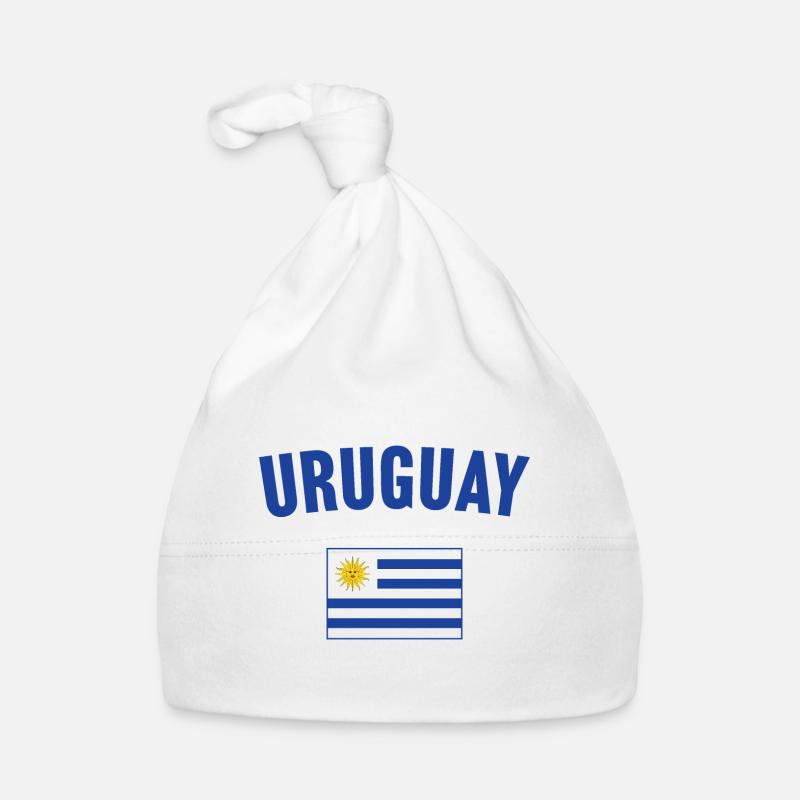 Uruguay Flag Organic Baby Cap