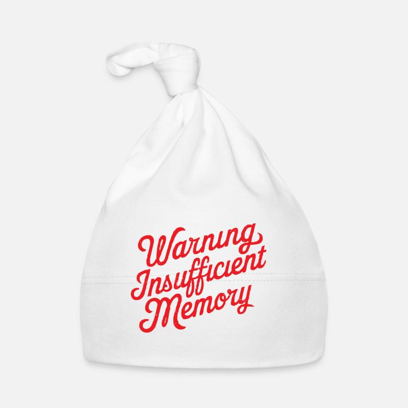 Warning Insufficient Memory 6 - Baby Bio-Mütze - Weiß