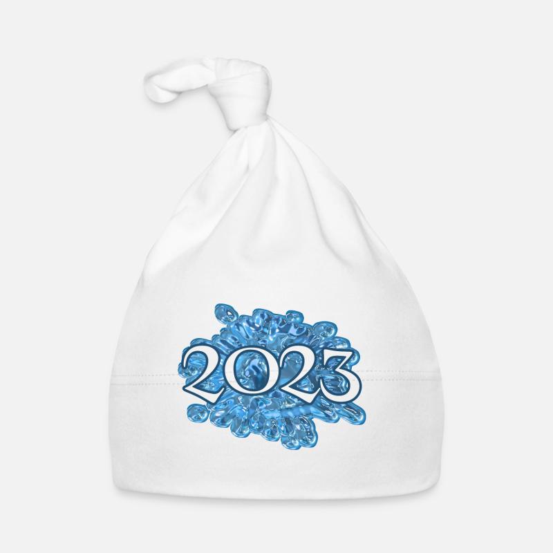 Wassertropfen 2023 Baby Bio-Mütze