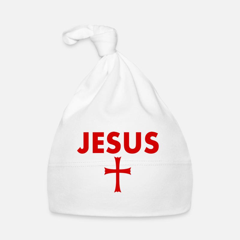 Jesus Cross Organic Baby Cap