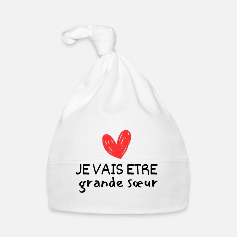 Ich werde eine große Schwester sein Baby Bio-Mütze