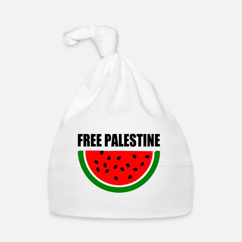 Free palestine Melon pastèque Bonnet bio Bébé