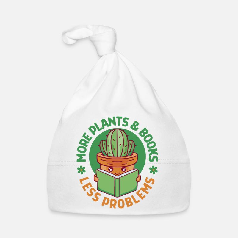 Plus de plantes et de livres, moins de problèmes Bonnet bio Bébé