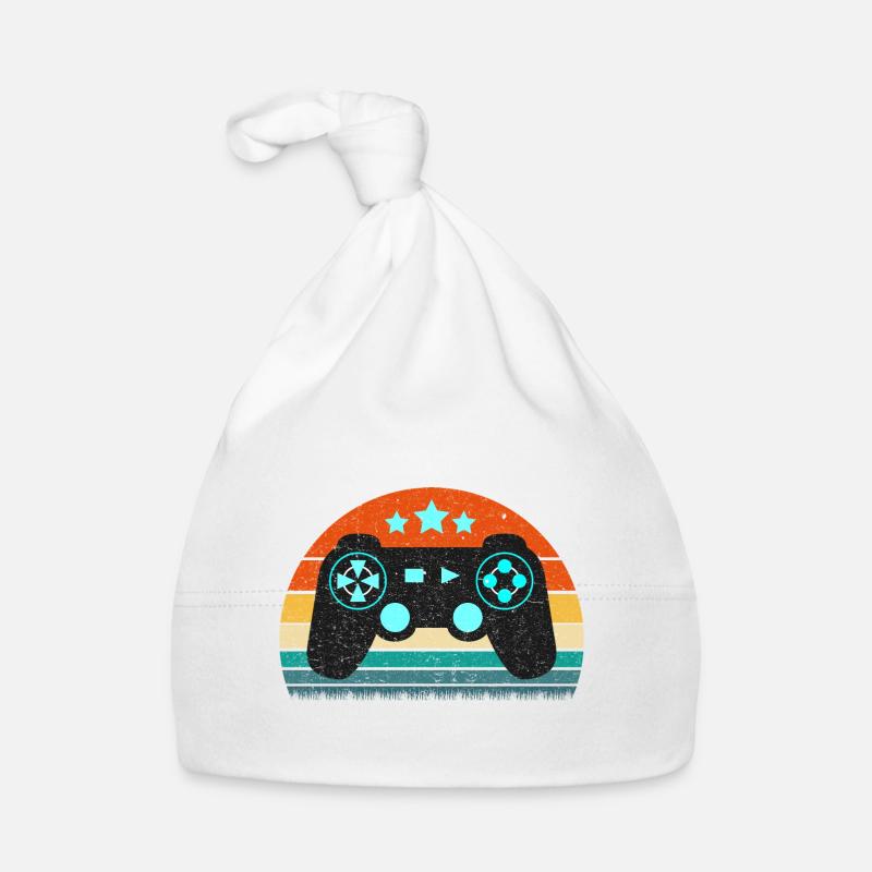 Vintage Retro Gaming Controller Baby Bio-Mütze