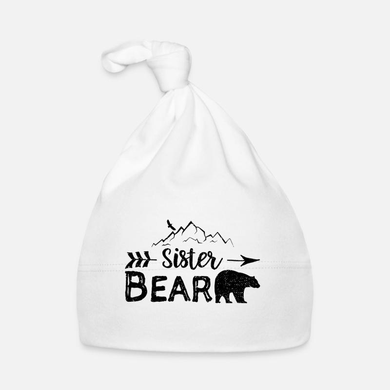 Sister Bear - sister Organic Baby Cap