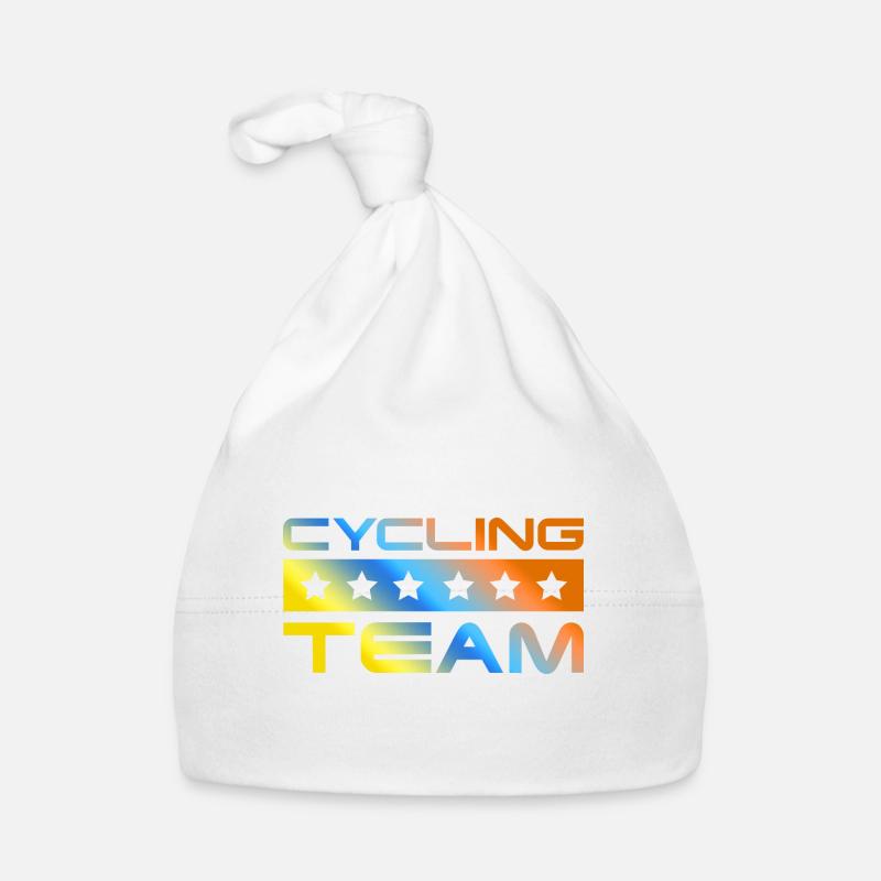 Équipe de cyclisme coloré Bonnet bio Bébé