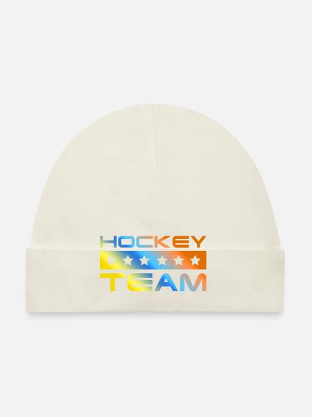 Hockey Crew Bunt - Baby Bio-Mütze - Weiß - Vorne