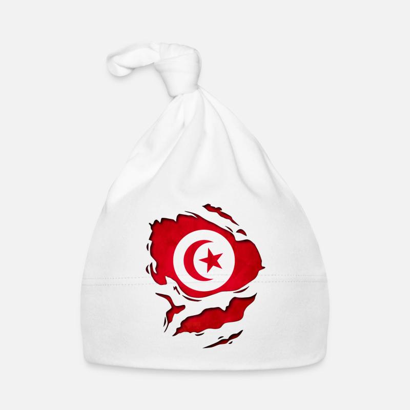 Tunisia flag Organic Baby Cap