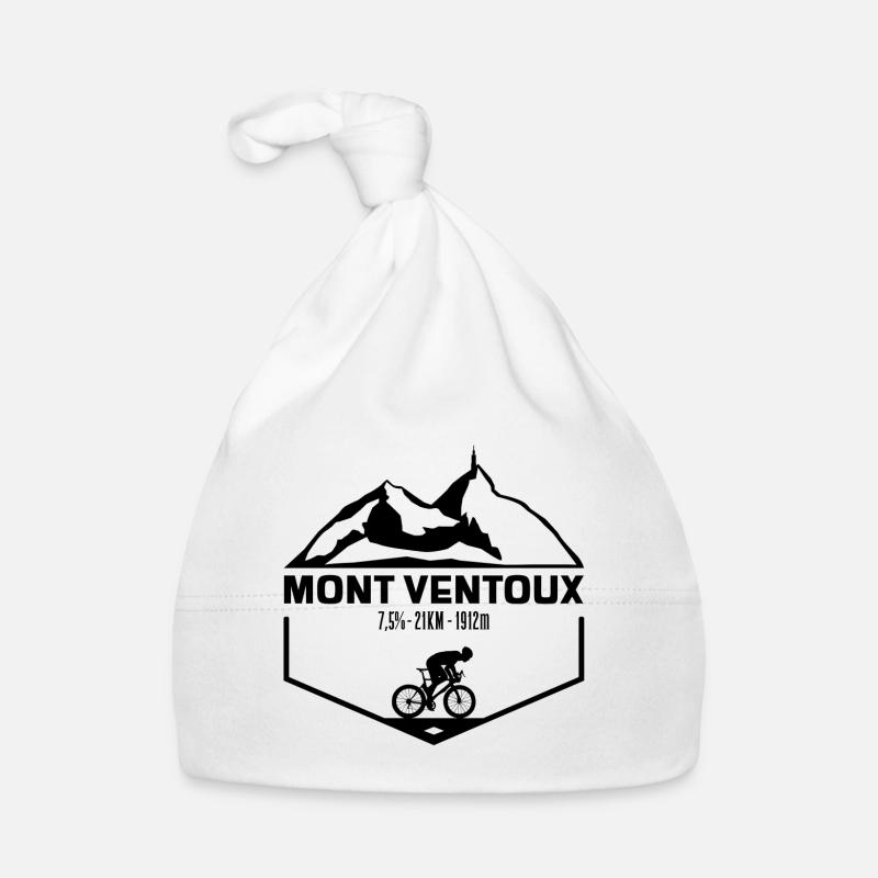 Mont Ventoux Black Edition - Organic Baby Cap - white
