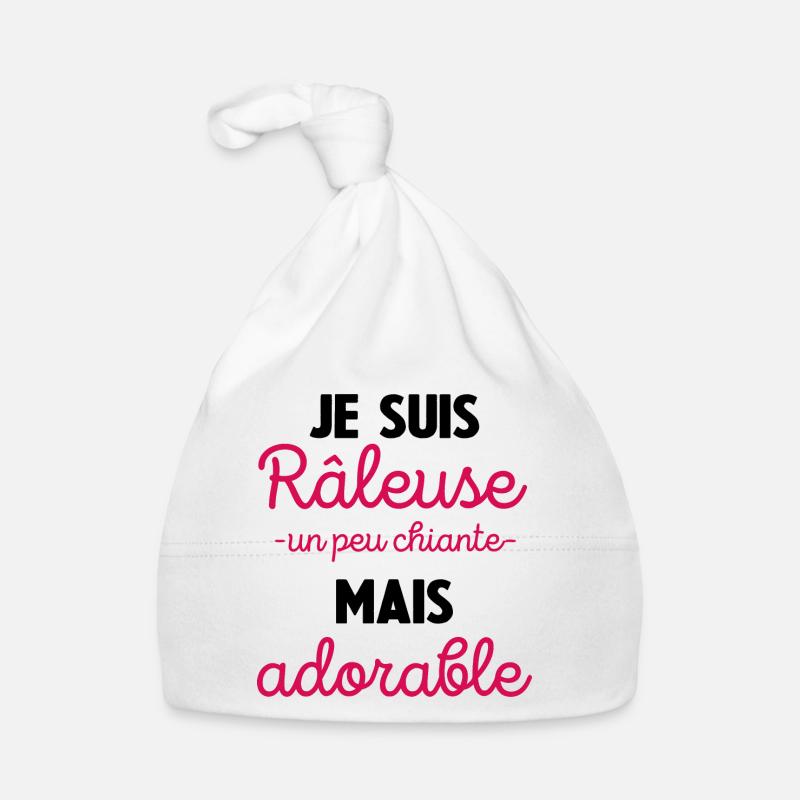 Je Suis Râleuse Un Peu Chiante Mais Adorable Bonnet bio Bébé