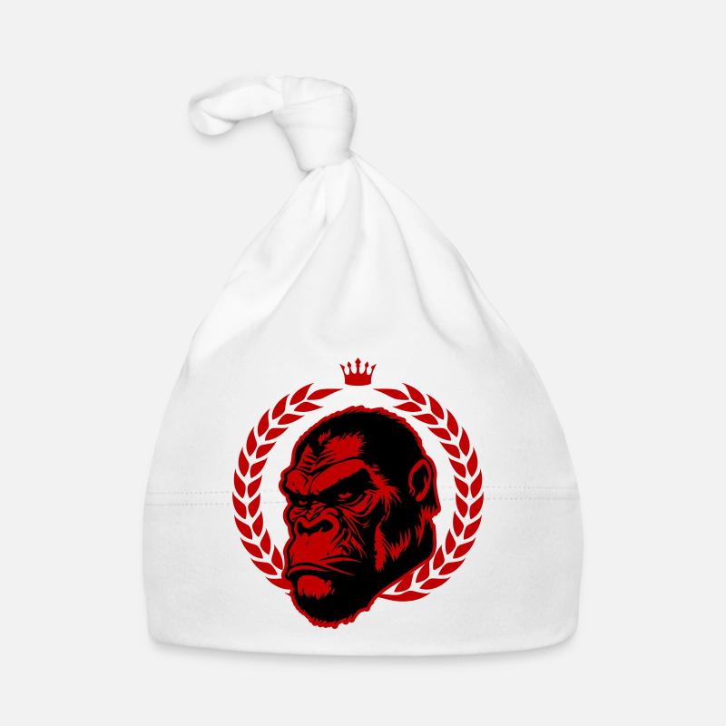 Gorilla Kopf Baby Bio-Mütze