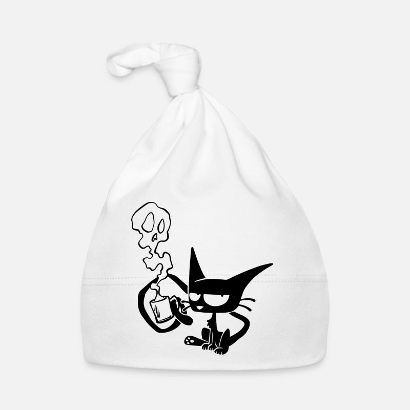 Kaffee-Katze Baby Bio-Mütze